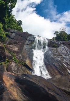 Telaga Tujuh Waterfalls (Seven Wells Waterfalls)